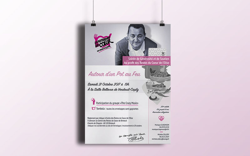 Engagement associatif | Affiches pour les Restos du Coeur