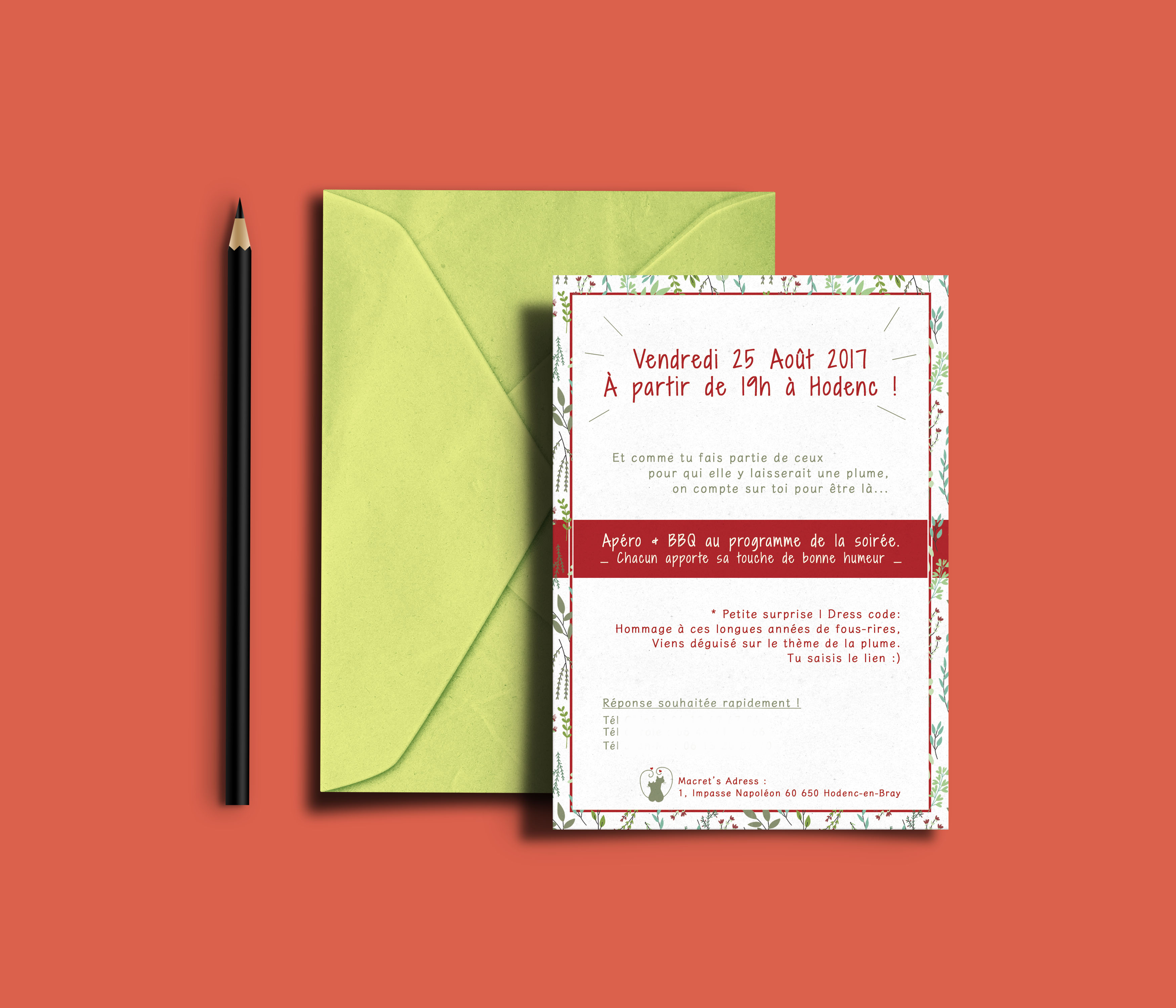 Carte invitation